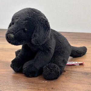 DOUGLAS Sitting Up BLACK LAB Labrador Puppy Dog Plush Toy Stuffed Animal SOFT!